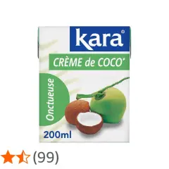 Crème de coco Kara, idéale pour vos recettes exotiques. Une texture onctueuse pour un goût authentique.