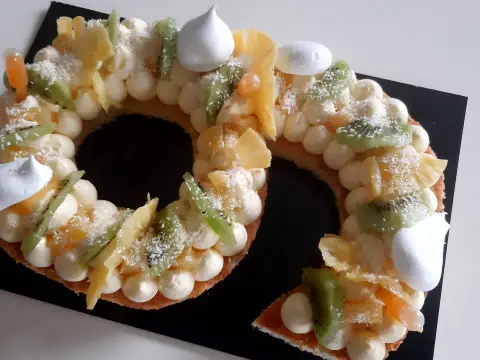 Number Cake Fruits d'Hiver - Le secret d'un décor net