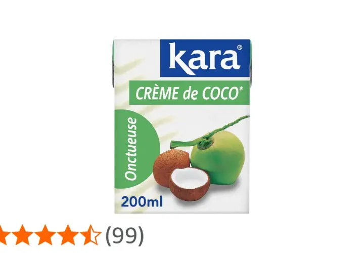 Crème de coco Kara, idéale pour vos recettes exotiques. Une texture onctueuse pour un goût authentique.