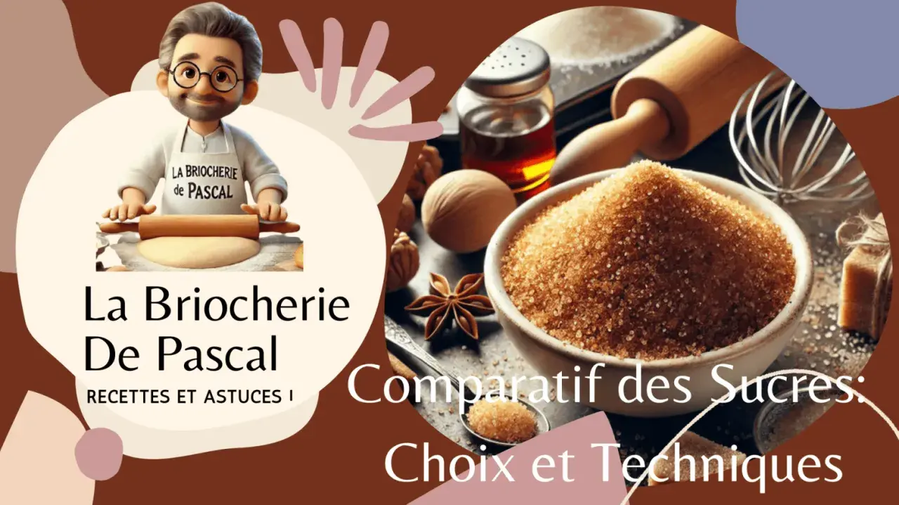 Un chef pâtissier prépare la pâte. Gros plan sur un bol de sucre roux, idéal pour tout type de sucre en pâtisserie. Comparatif des sucres.