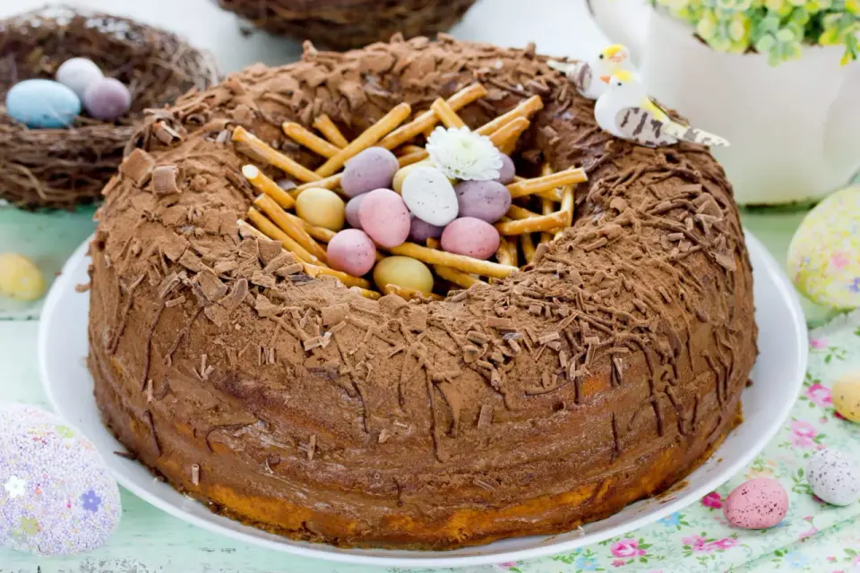 Gâteau de Pâques au chocolat et idées de décoration